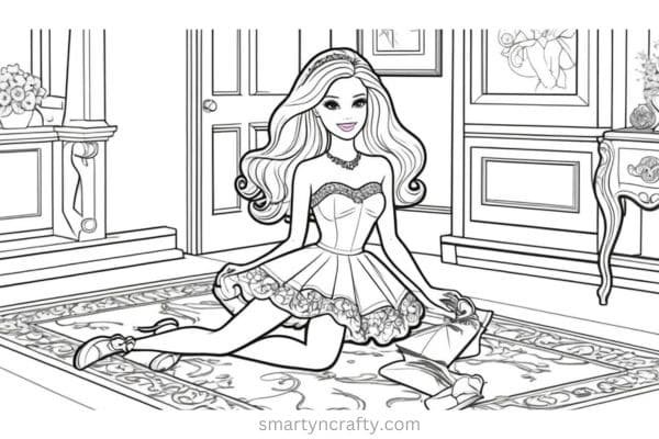 barbie coloring pages