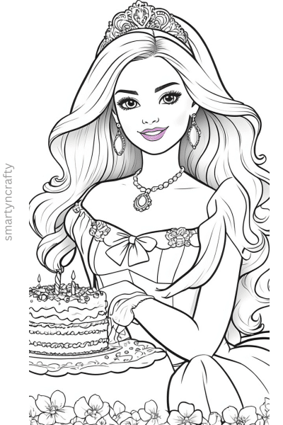 barbie coloring pages