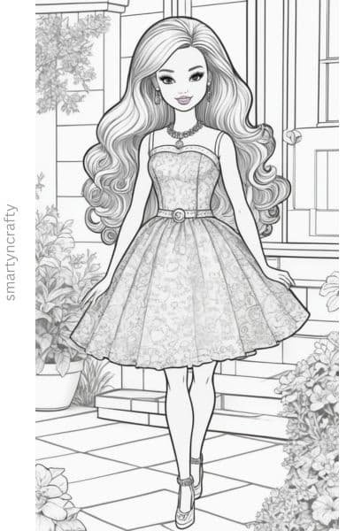 barbie coloring pages