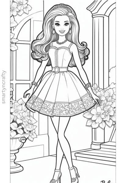 barbie coloring pages