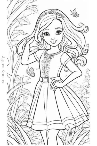 barbie coloring pages