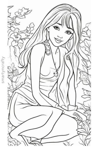 barbie coloring pages