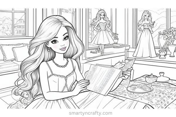 barbie coloring pages