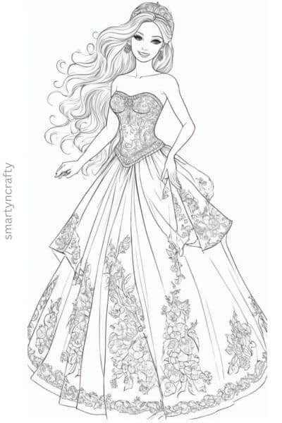 barbie coloring pages