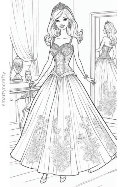 barbie coloring pages