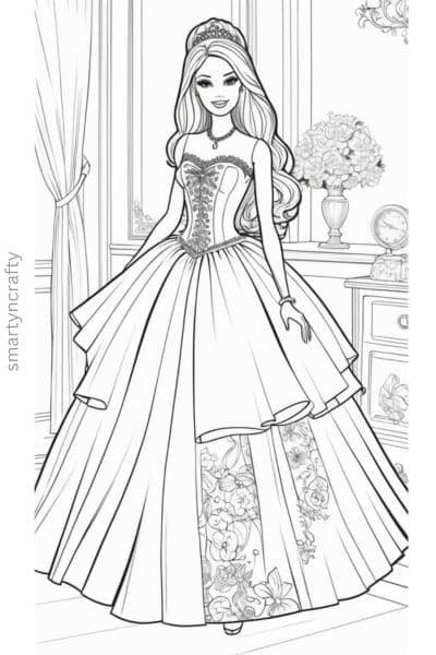 barbie coloring pages