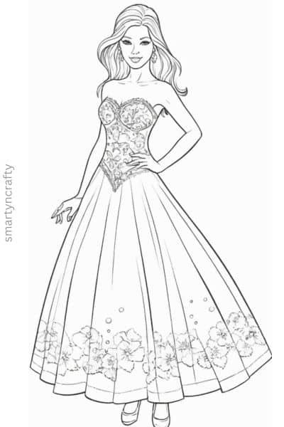 barbie coloring pages