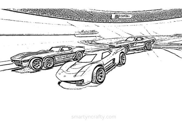 hot wheels coloring pages