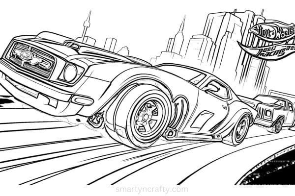 hot wheels coloring pages