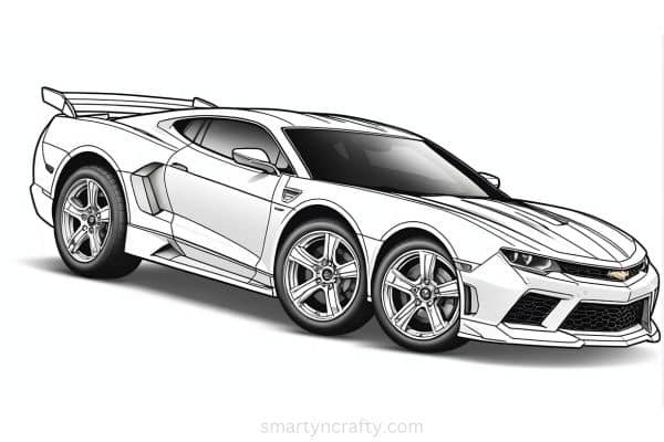 hot wheels coloring pages