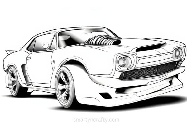 hot wheels coloring pages