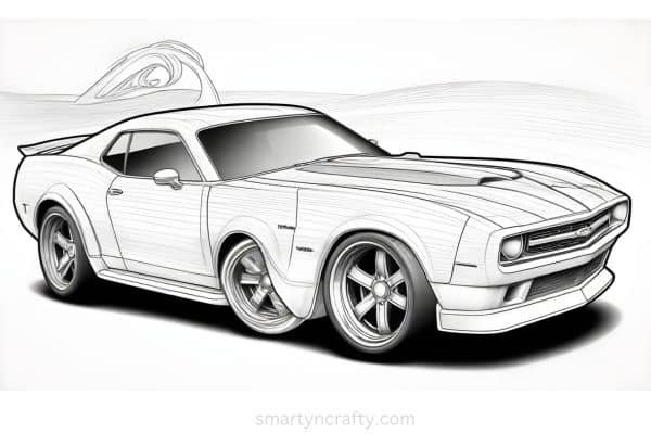 hot wheels coloring pages