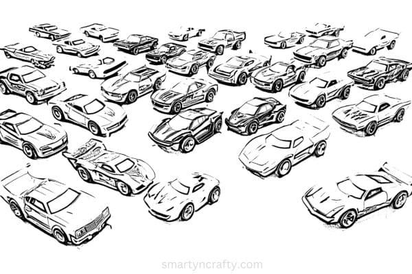 hot wheels coloring pages