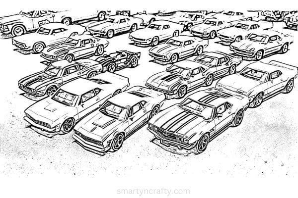 hot wheels coloring pages