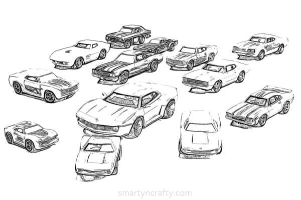 hot wheels coloring pages