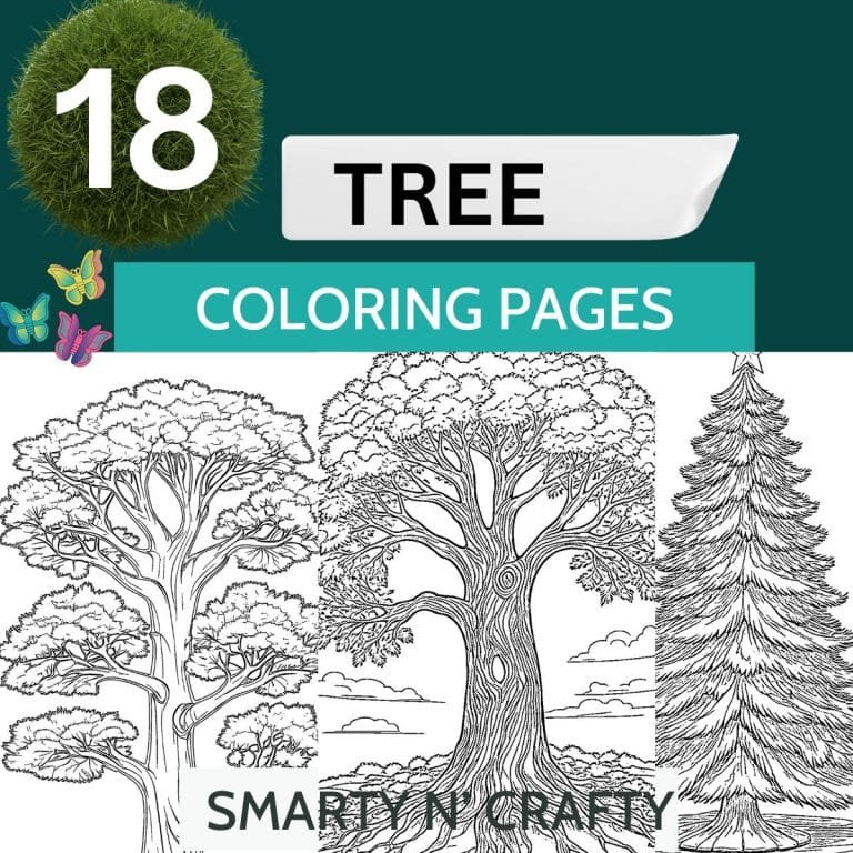 tree coloring pages