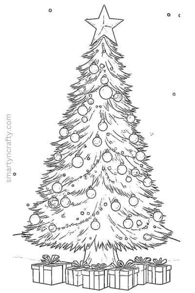 tree coloring pages
