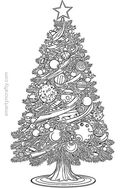 tree coloring pages