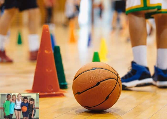 Indoor basketball set