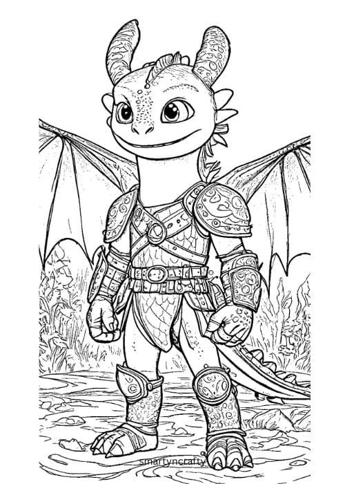 dragon coloring pages