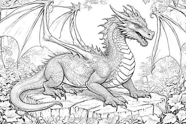 dragon coloring pages