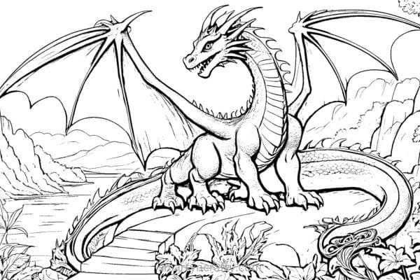 dragon coloring pages