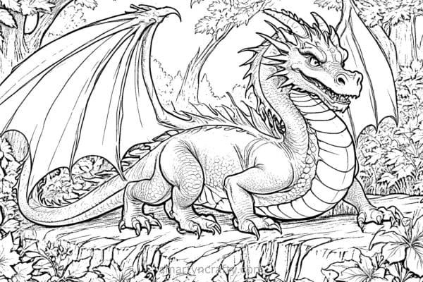 dragon coloring pages