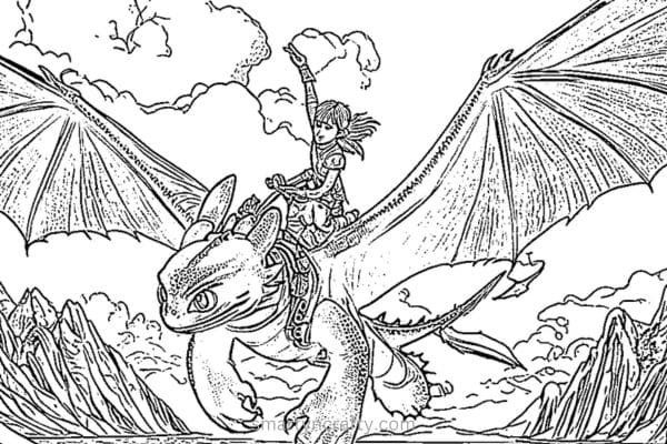 dragon coloring pages