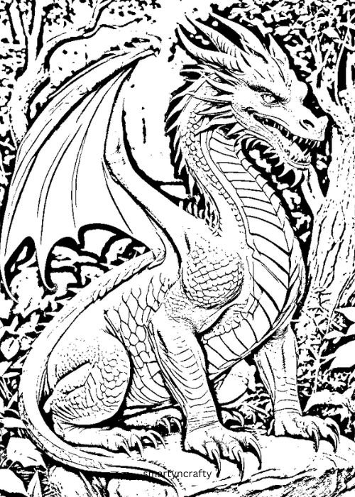 dragon coloring pages