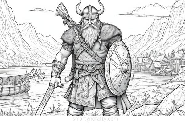 vikings coloring pages