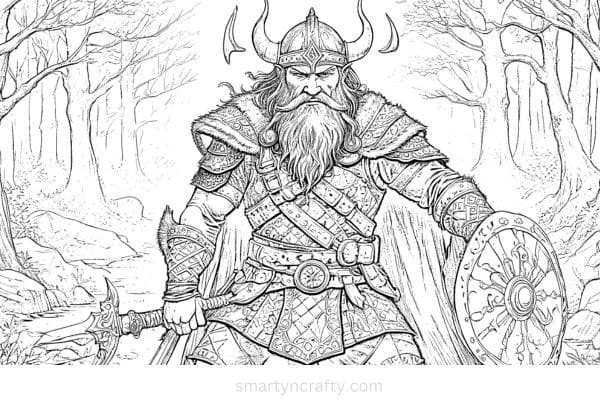vikings coloring pages