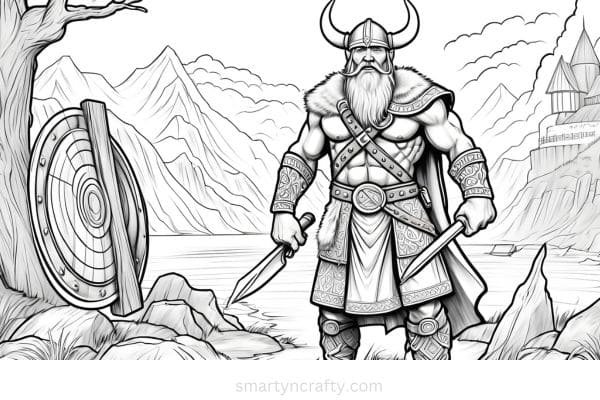vikings coloring pages