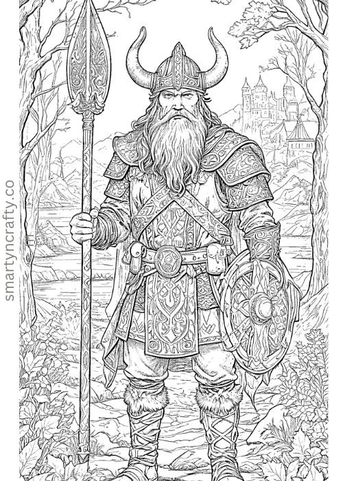 vikings coloring pages