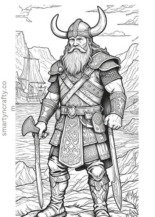 vikings coloring pages