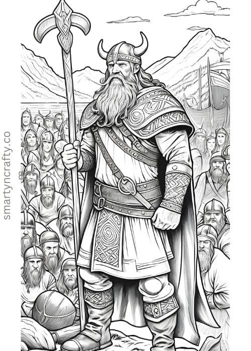 vikings coloring pages
