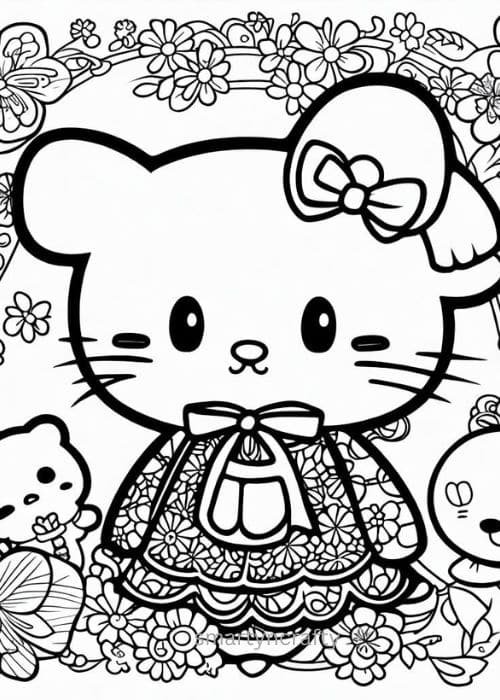 sanrio coloring pages