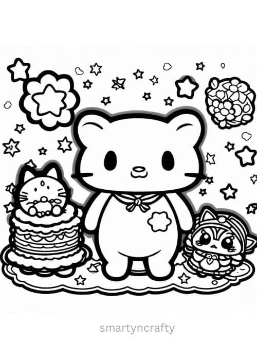 sanrio coloring pages