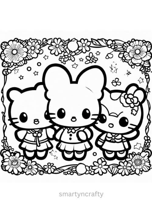sanrio coloring pages