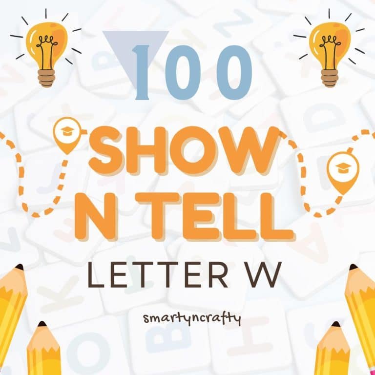 Show and tell letter W
