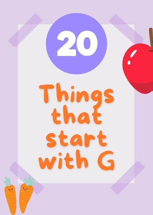 show and tell letter G