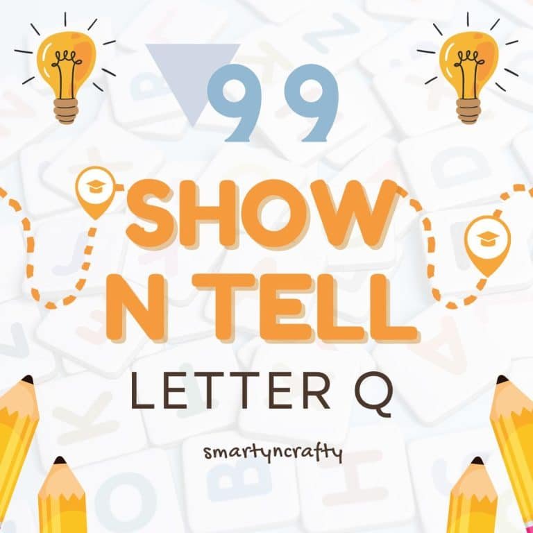 show n tell letter Q