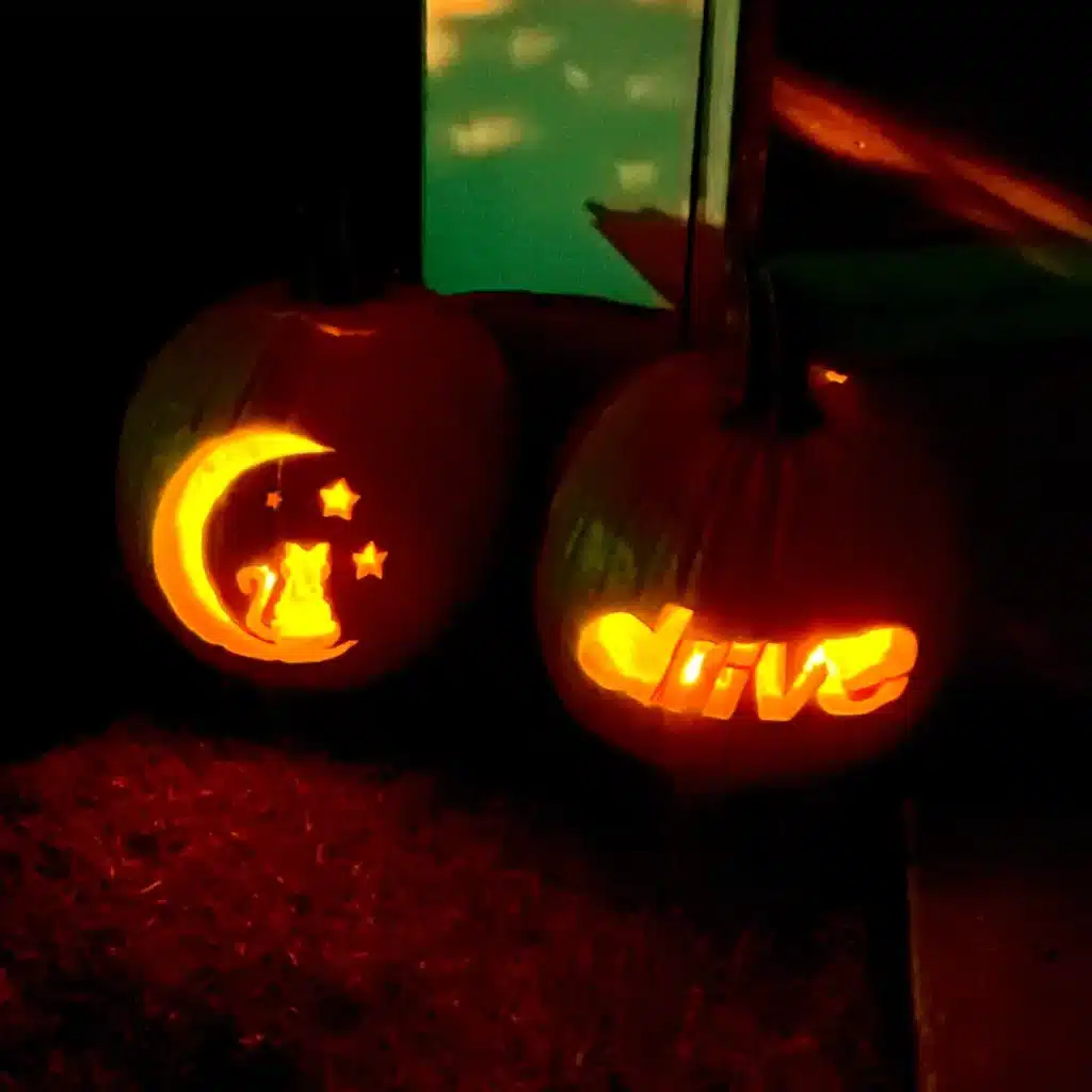 Moon and Stars Pumpkin Carving Ideas