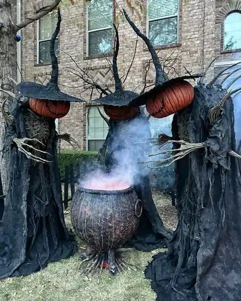 Witch Cauldron Pumpkin Carving Ideas