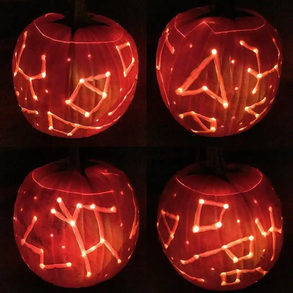 Constellation Pumpkin Carving Ideas