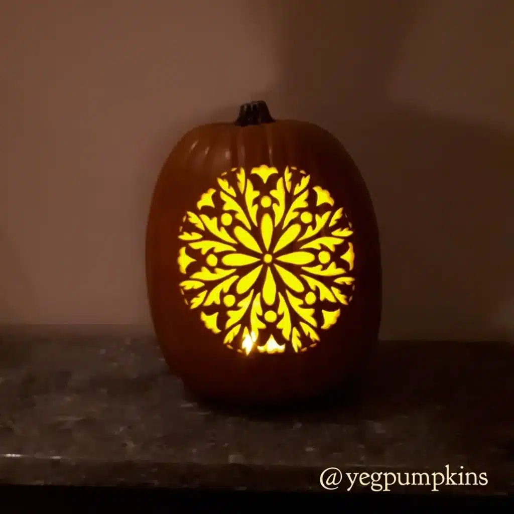Sunflower Pumpkin Carving Ideas 