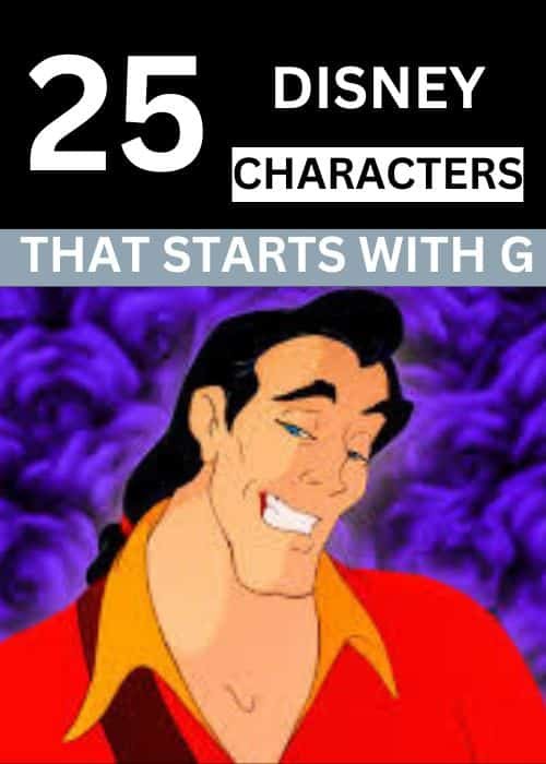 Disney Characters with G