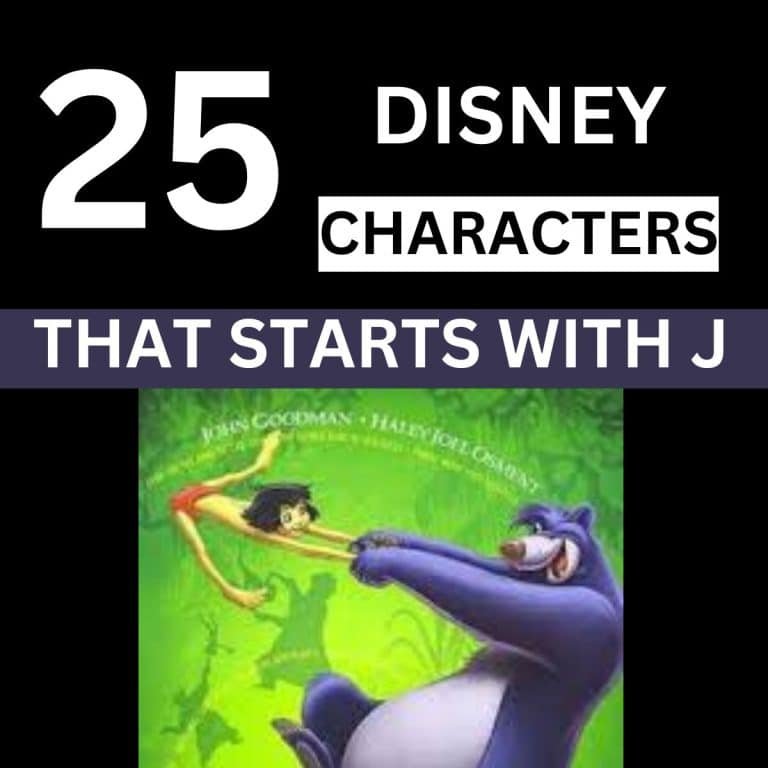 disney characters with J