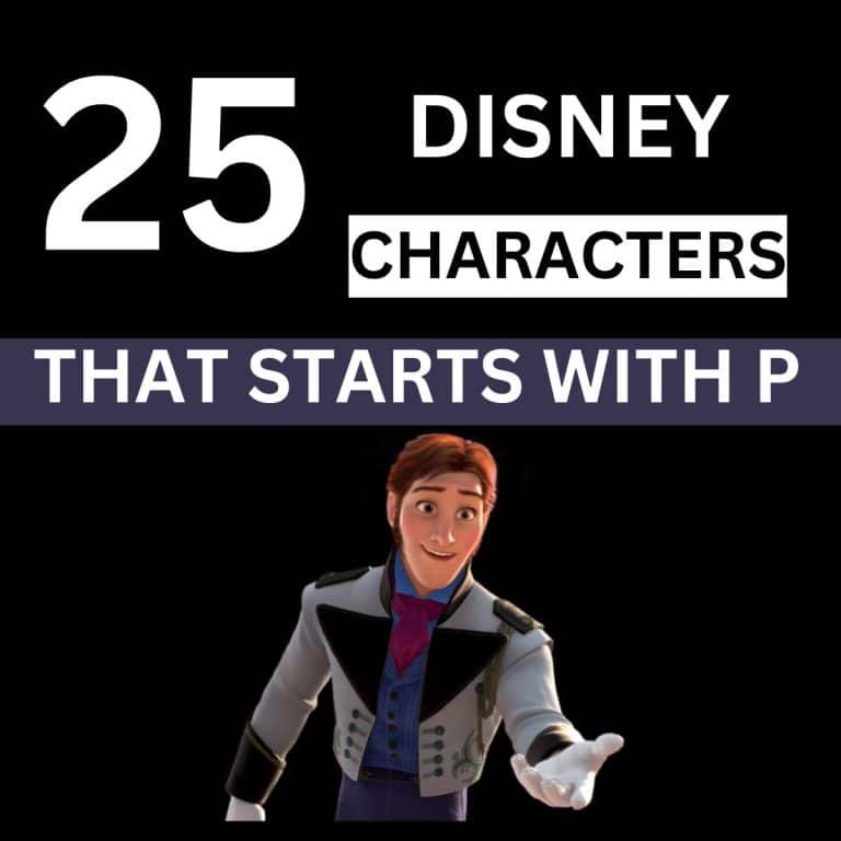 disney characters with P