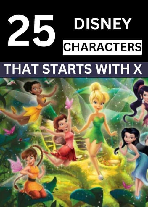 disney characters with X