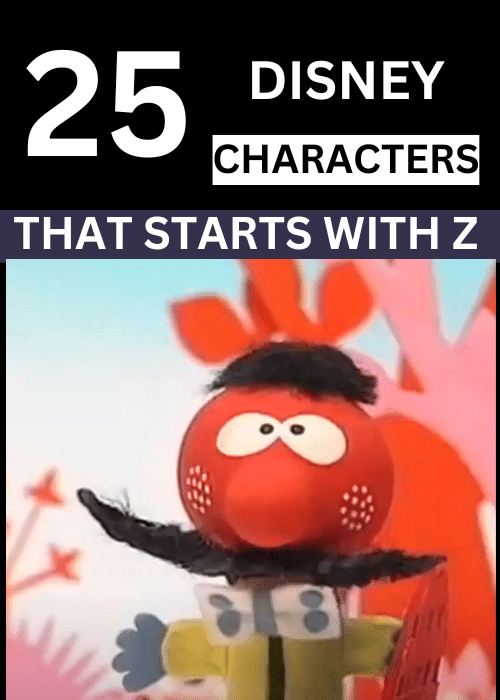 disney characters with Z